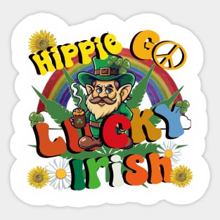 Hippie Go Lucky Irish 2 Sticker